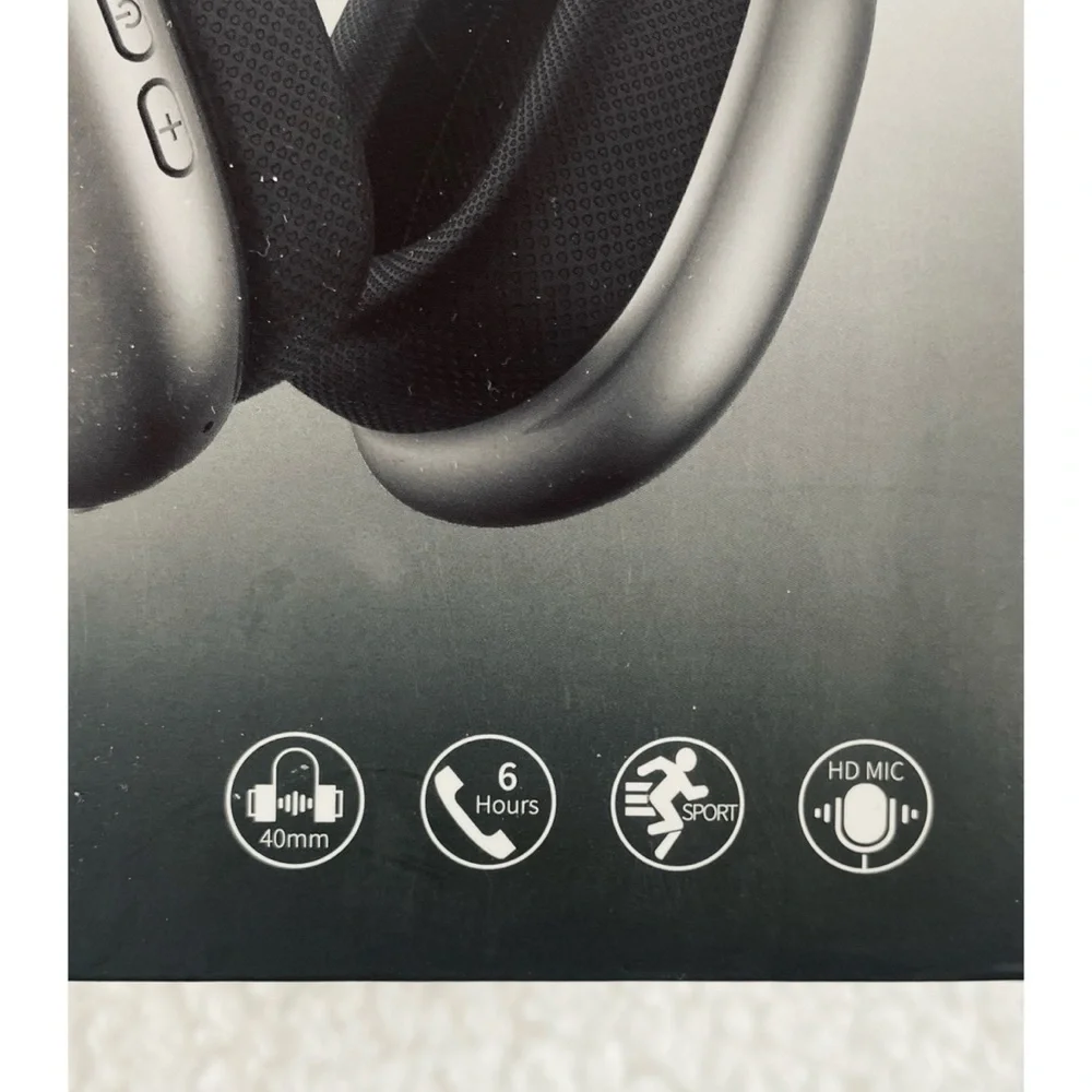 (NIB) Silver Wireless Over-The-Ear Headphones - Picture 2 of 9